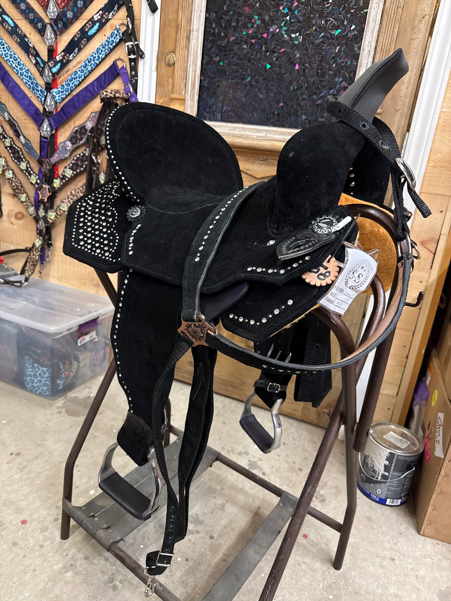 Silva Martin 15.5” Black Bling Saddle 170