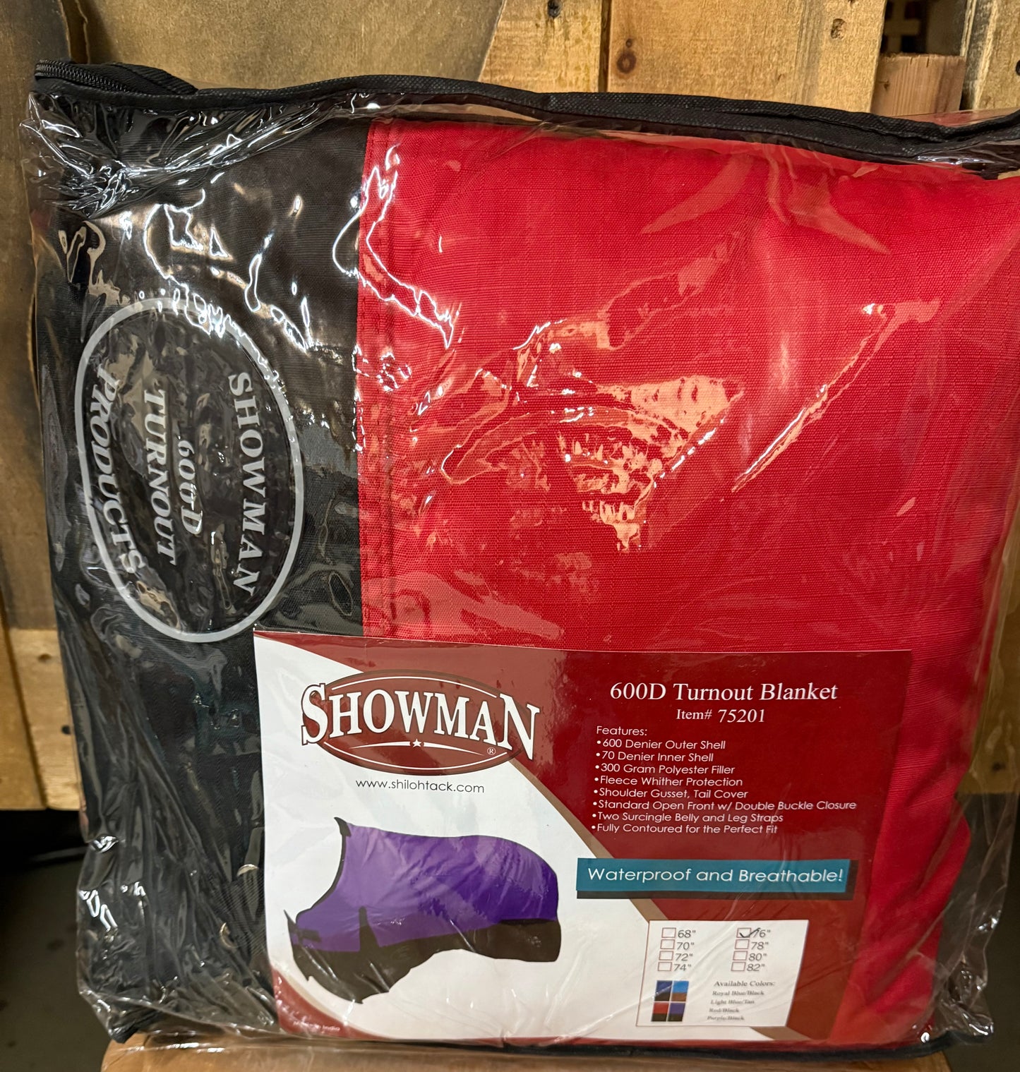 The Waterproof and Breathable Showman 600 Denier Turnout Blanket