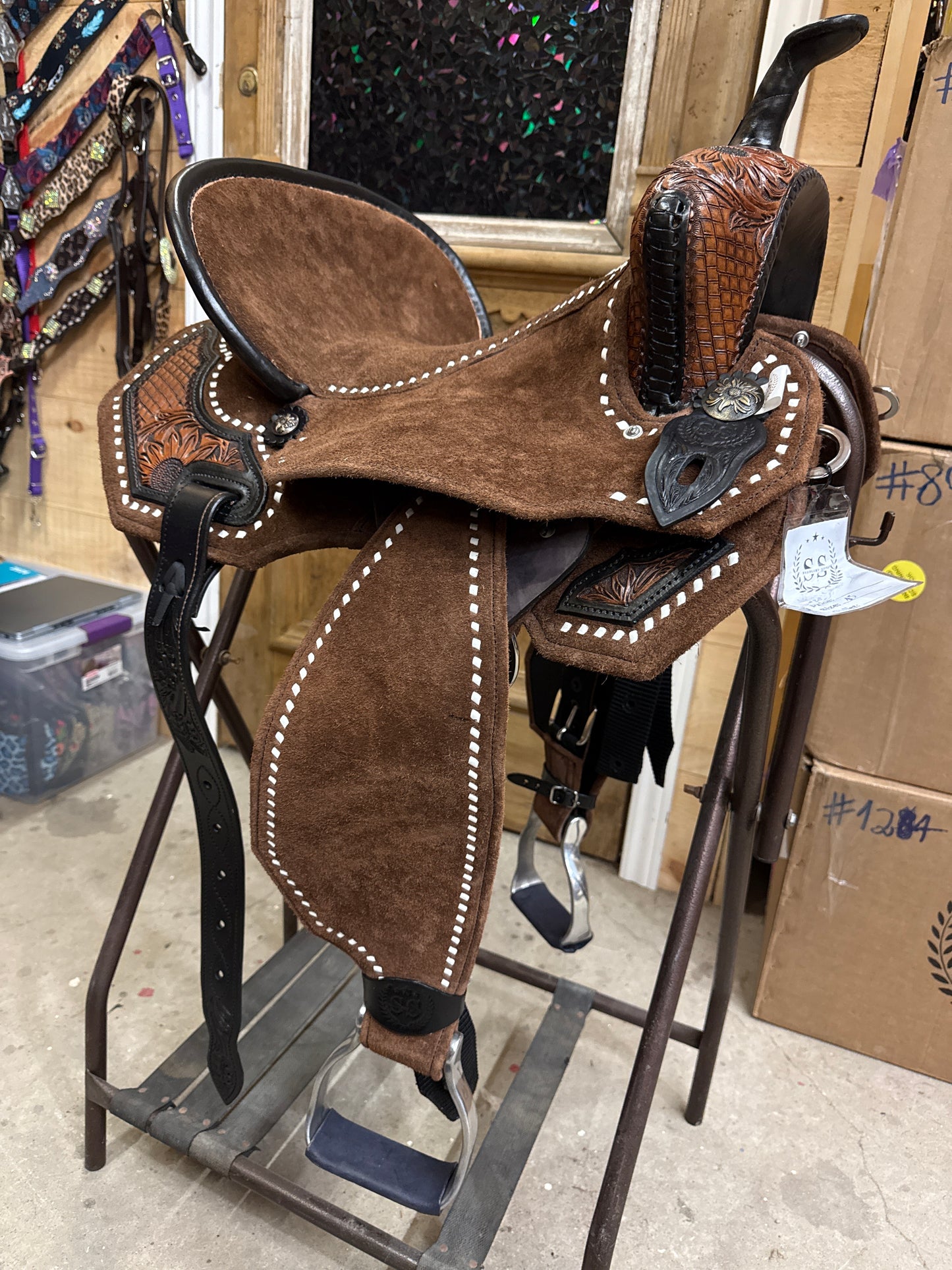 Silva Martin 15” Brown Sunflower Saddle 80