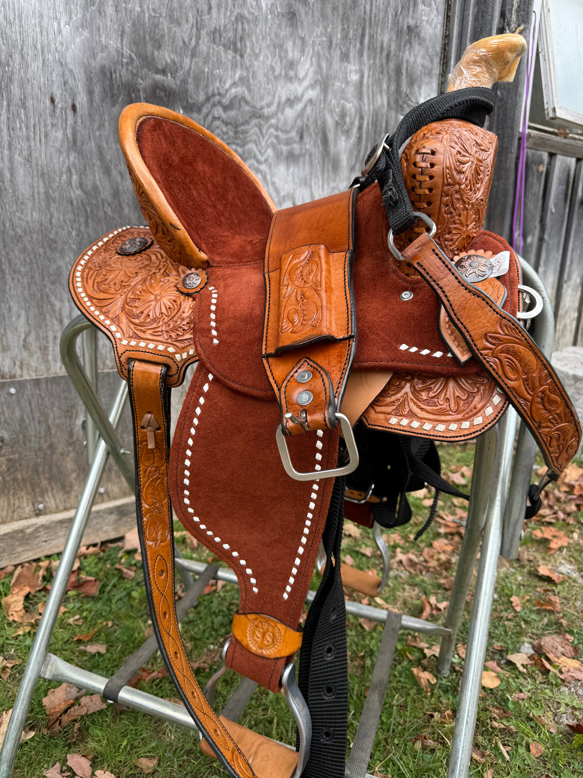 Silva Martin 13” Medium Brown Leather Saddle 406