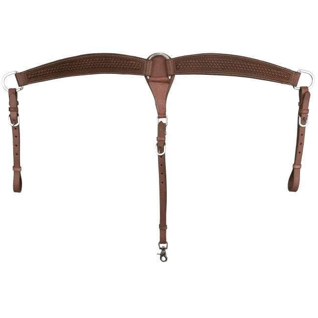 Roper’s Weave Argentina Cow Leather Breastcollar
