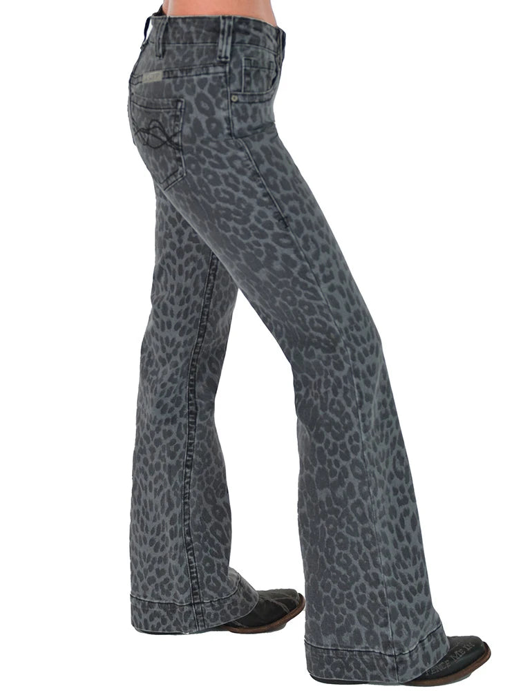 Gray Leopard Trousers