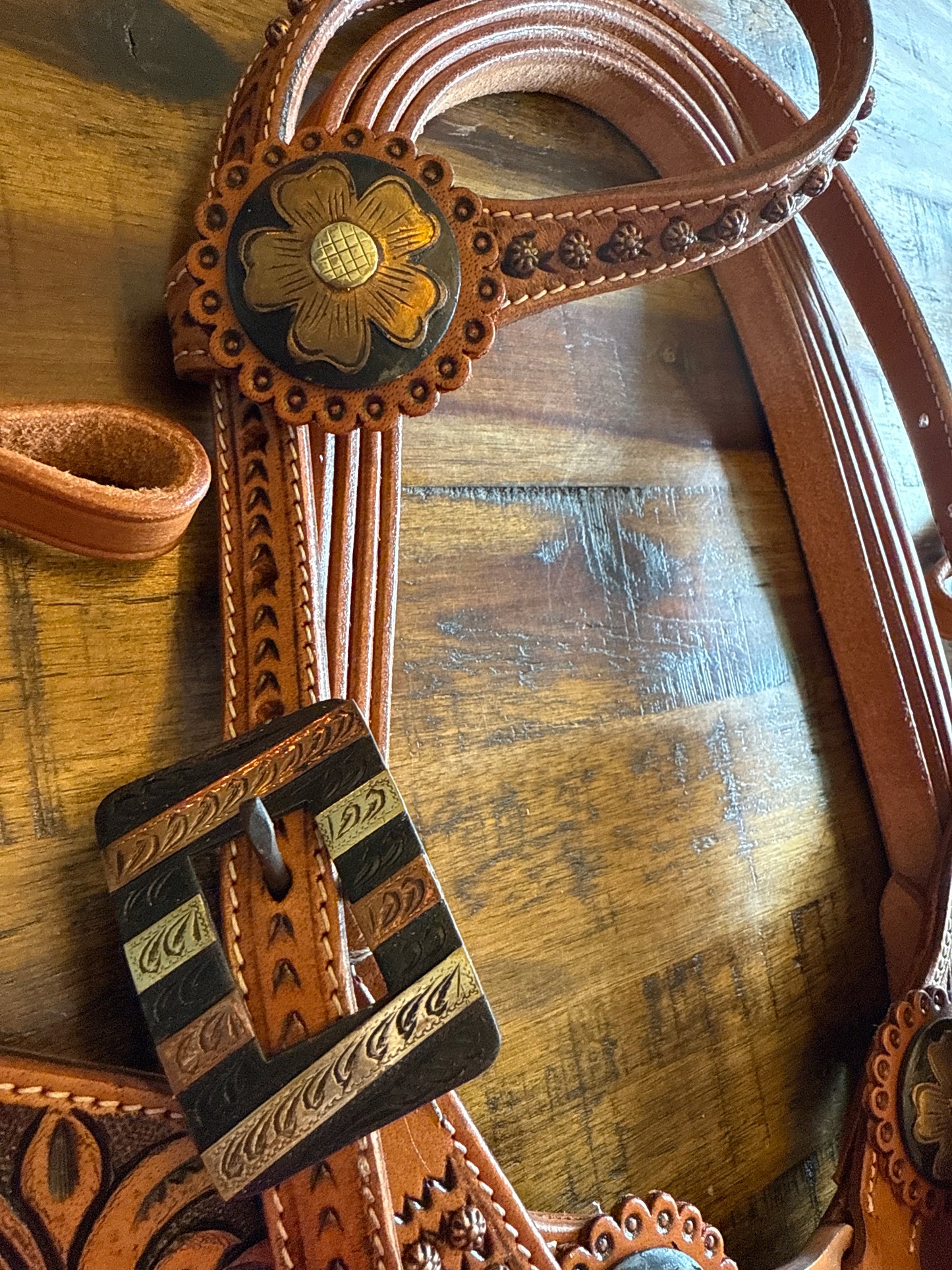 Wild Daisy One Ear Headstall and Breast Collar Set