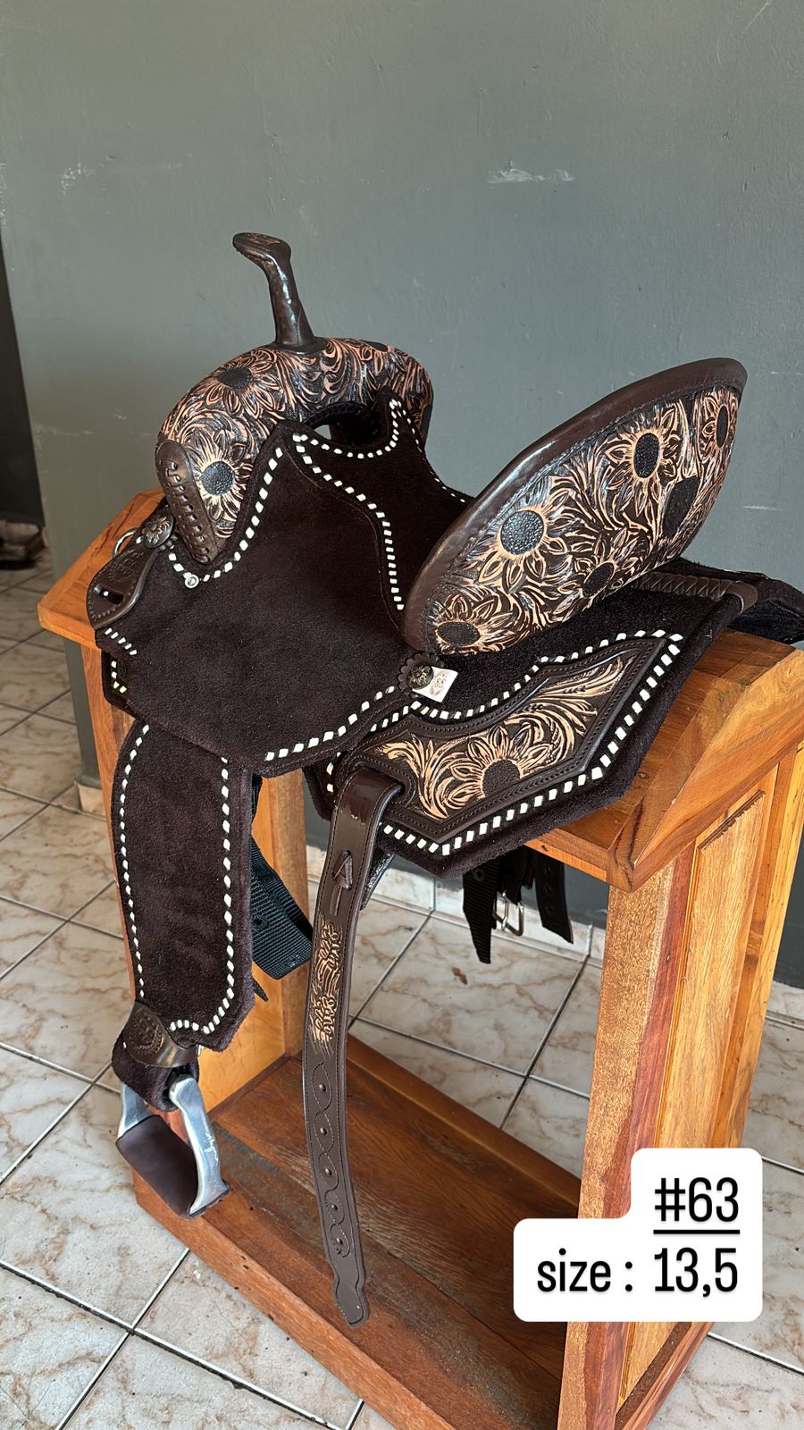 Silva Martin 13.5” Chocolate/Tan Saddle 63