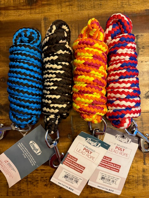 8' Braided Poly Lead Rope
