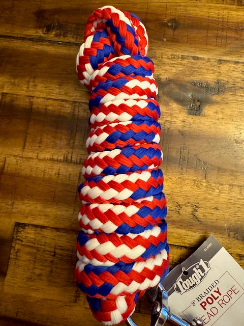 8' Braided Poly Lead Rope