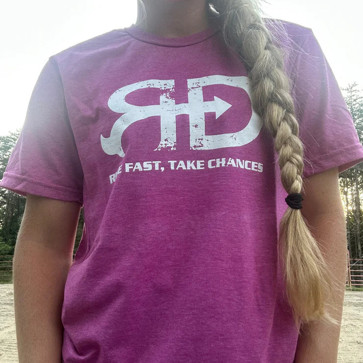 Rocket Donkey Heather Berry T Shirt