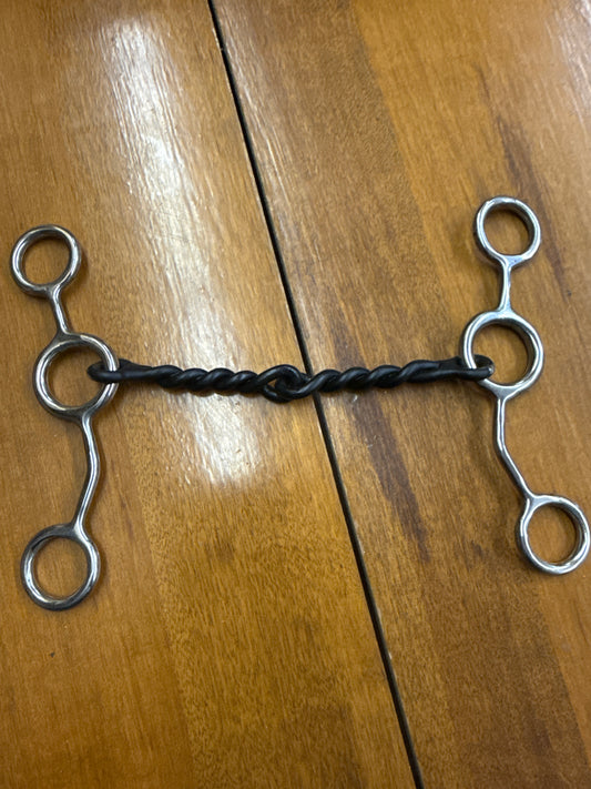 Twisted Snaffle Stainless Steel JR Cowhorse Bit