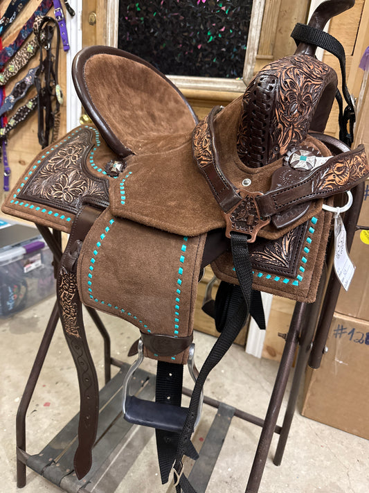 Silva Martin 12.5” Brown/Teal Saddle 93