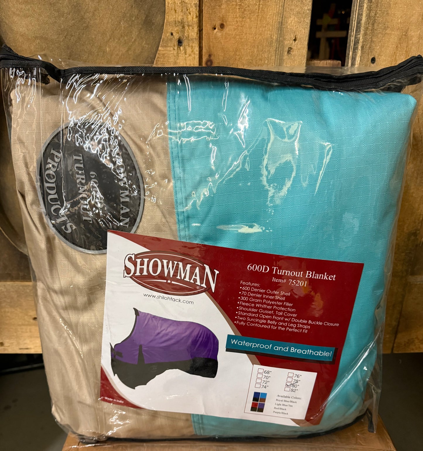 The Waterproof and Breathable Showman 600 Denier Turnout Blanket