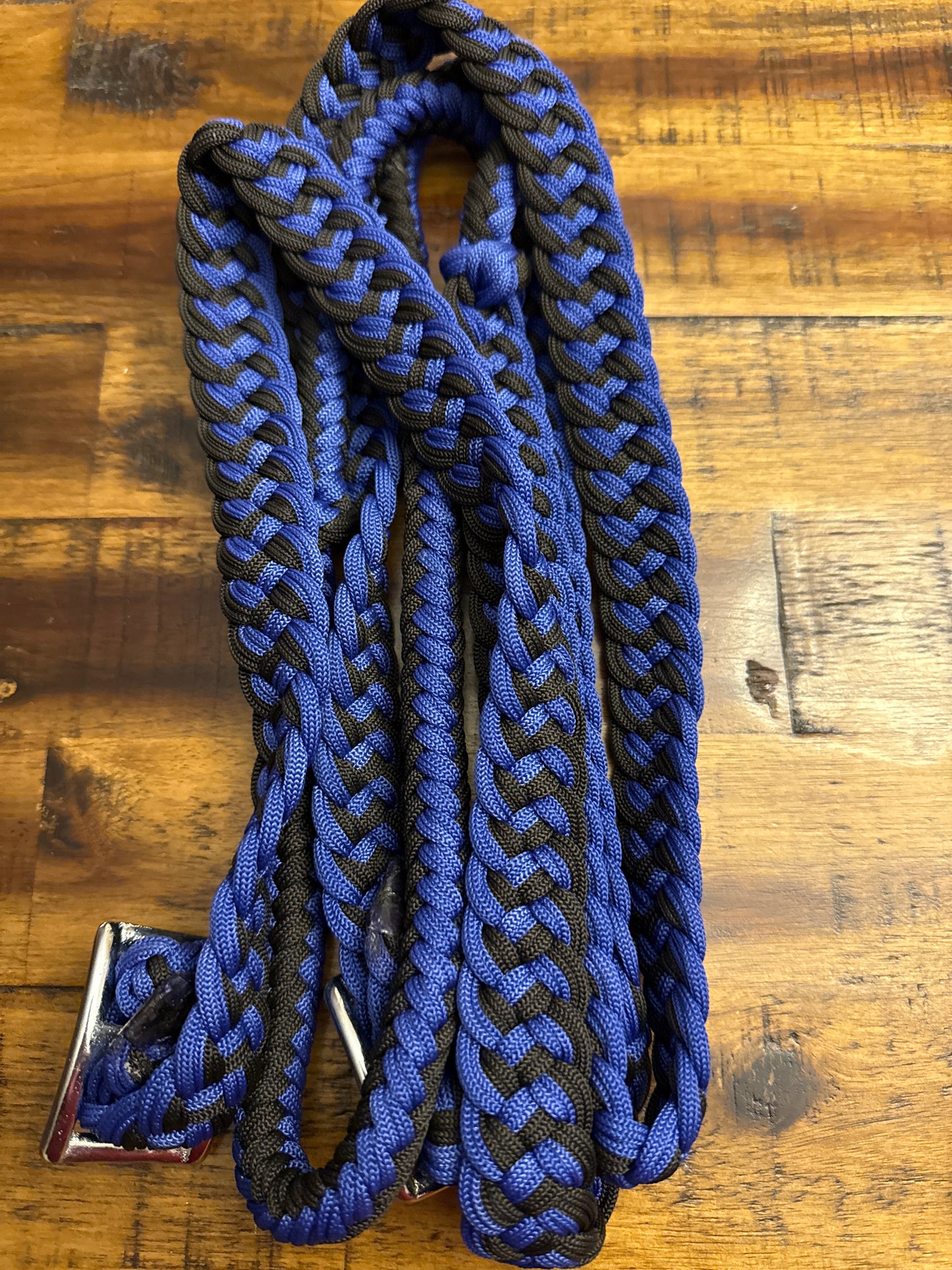 7' Braided Nylon Barrel Reins with Easy Grip Knots