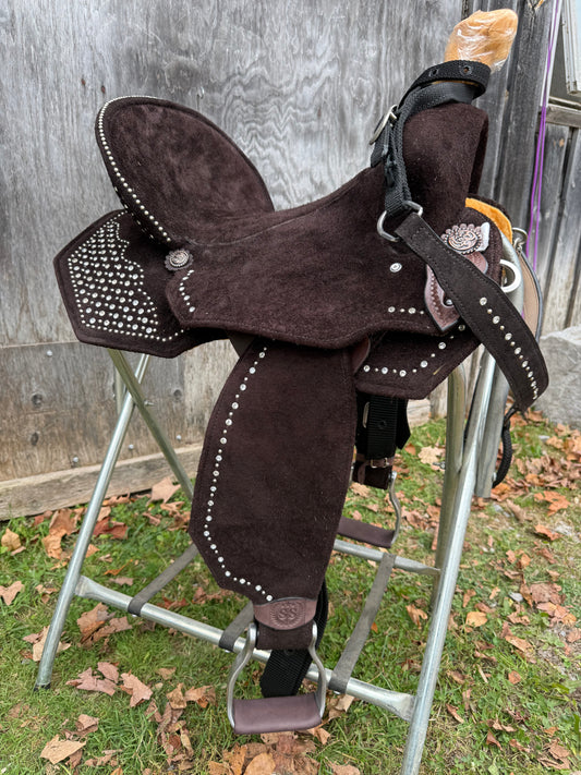 Silva Martin 14.5” Chocolate Bling Saddle 407