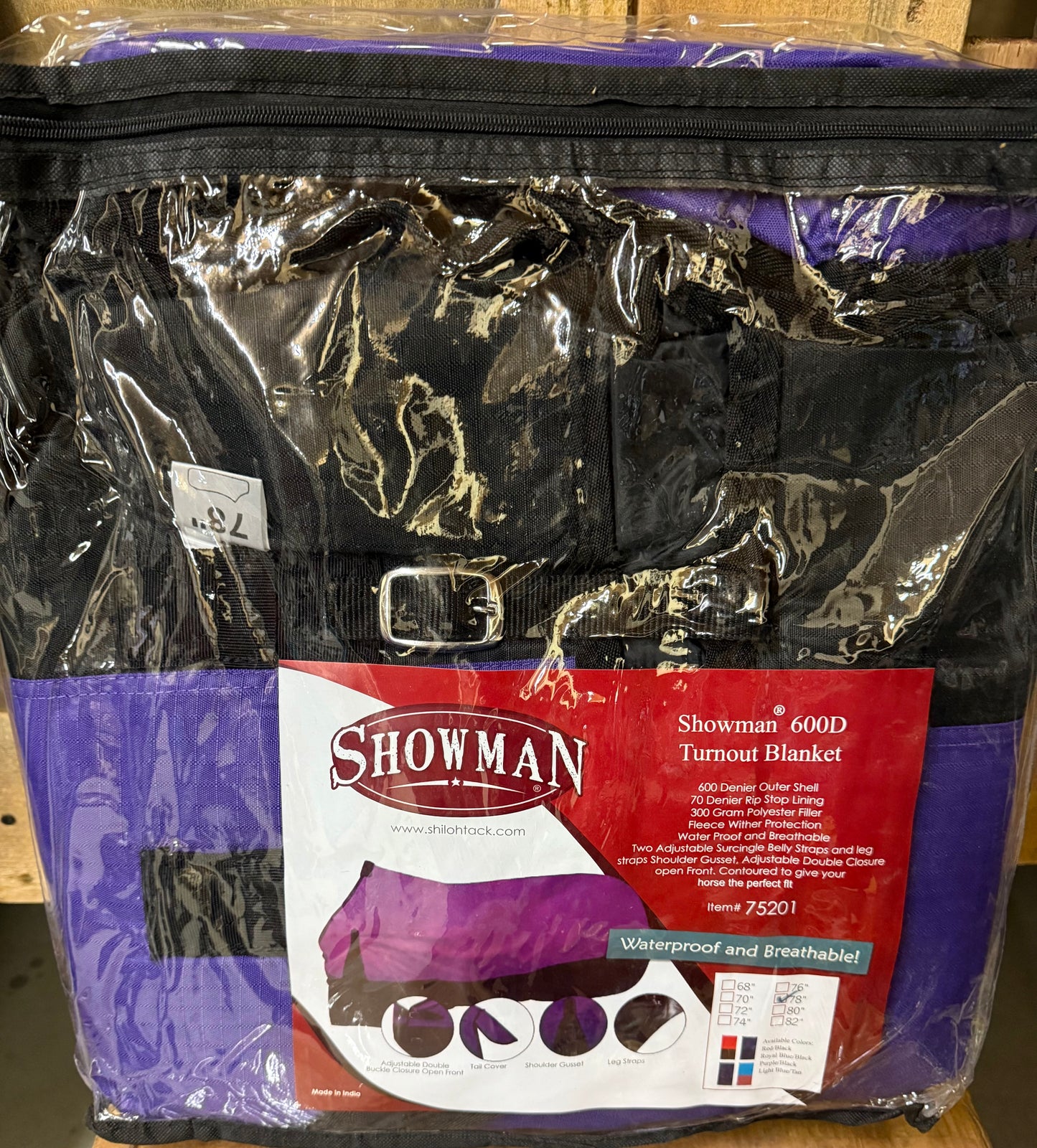 The Waterproof and Breathable Showman 600 Denier Turnout Blanket