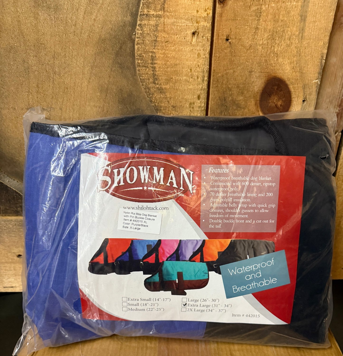 Showman Waterproof Dog blanket XL (31"- 34")