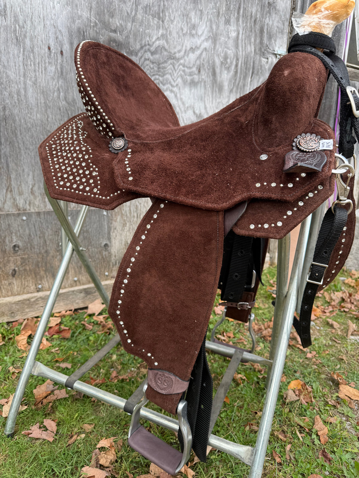 Silva Martin 14.5” Chocolate Bling Saddle 403