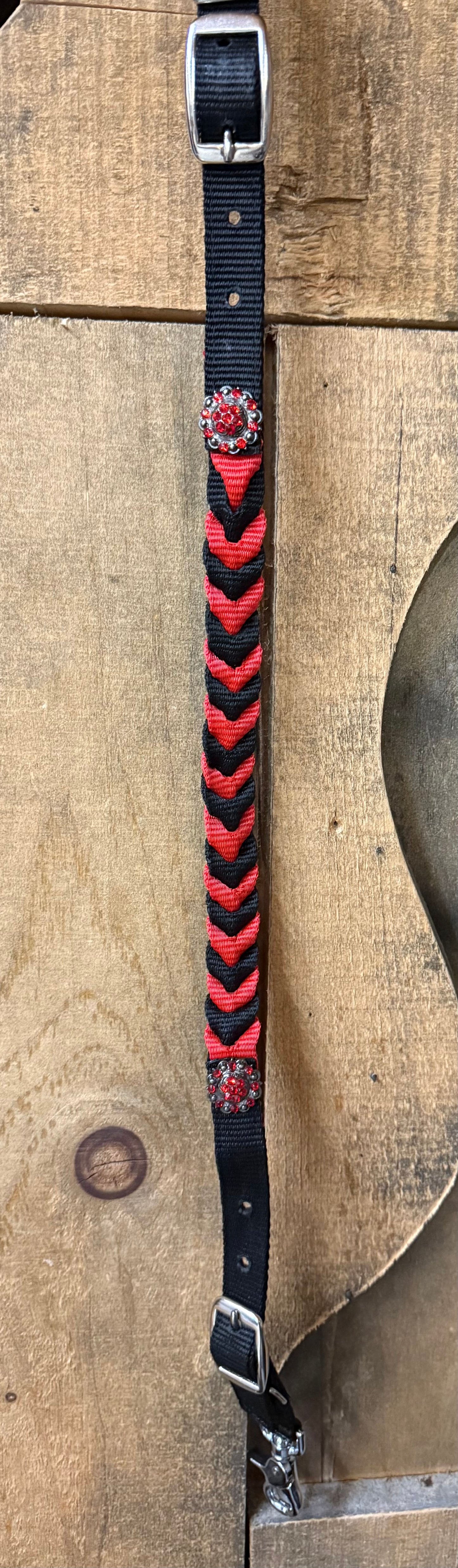 Braided Wither Straps with Conchos