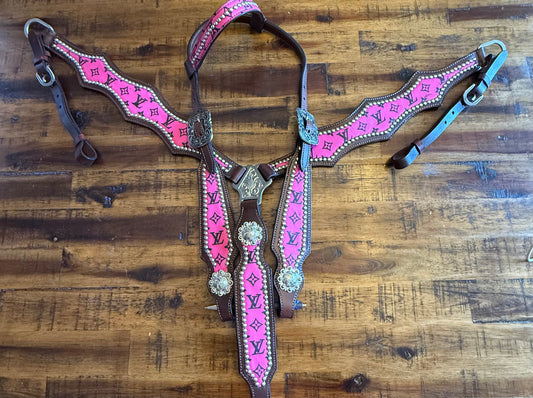 Pink LV Tack Set