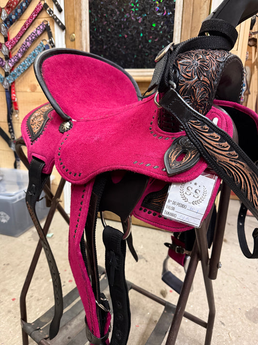 Silva Martin 14.5” Hot Pink Saddle 60