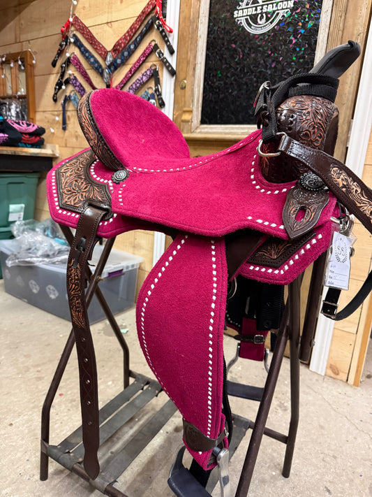 Silva Martin 16” Hot Pink Saddle 49