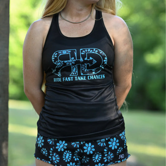 Rocket Donkey Turquoise Compression Tank