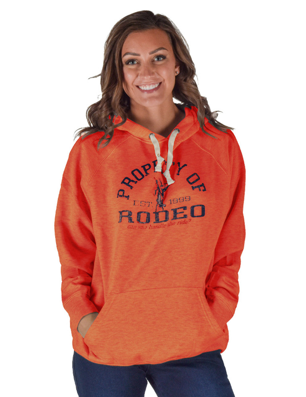 Property of Rodeo Print Unisex Hood (Tangerine)