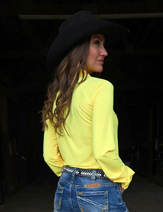 Pullover Button Up (Butter Yellow Breathe Lightweight Stretch)