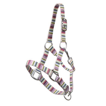 Premium nylon adjustable PONY halter - Aztec print