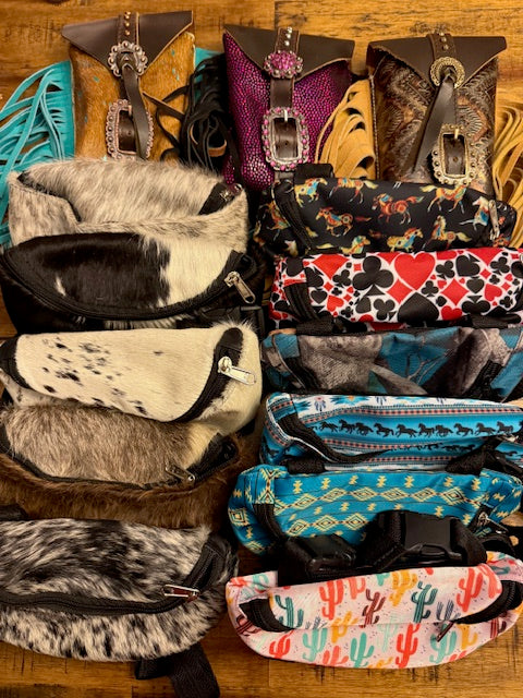 Saddle Pouch and Back Cinch Bags